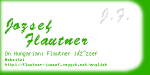 jozsef flautner business card